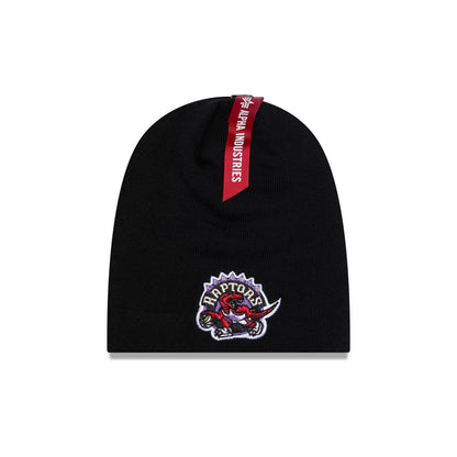Alpha Industries x Toronto Raptors Black Beanie Hat