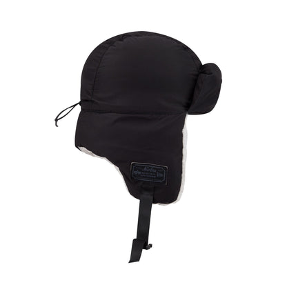 Alpha Industries x Chicago Blackhawks Black Puffer Trapper Hat