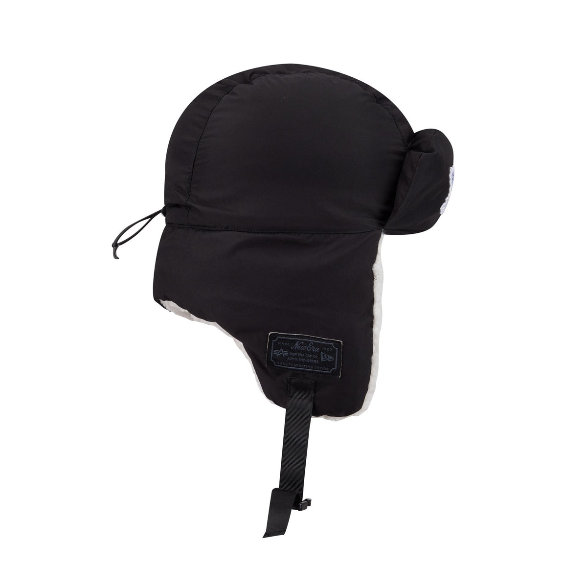 Alpha Industries x Toronto Maple Leafs Black Puffer Trapper Hat