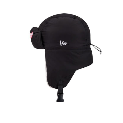 Alpha Industries x Detroit Red Wings Black Puffer Trapper Hat