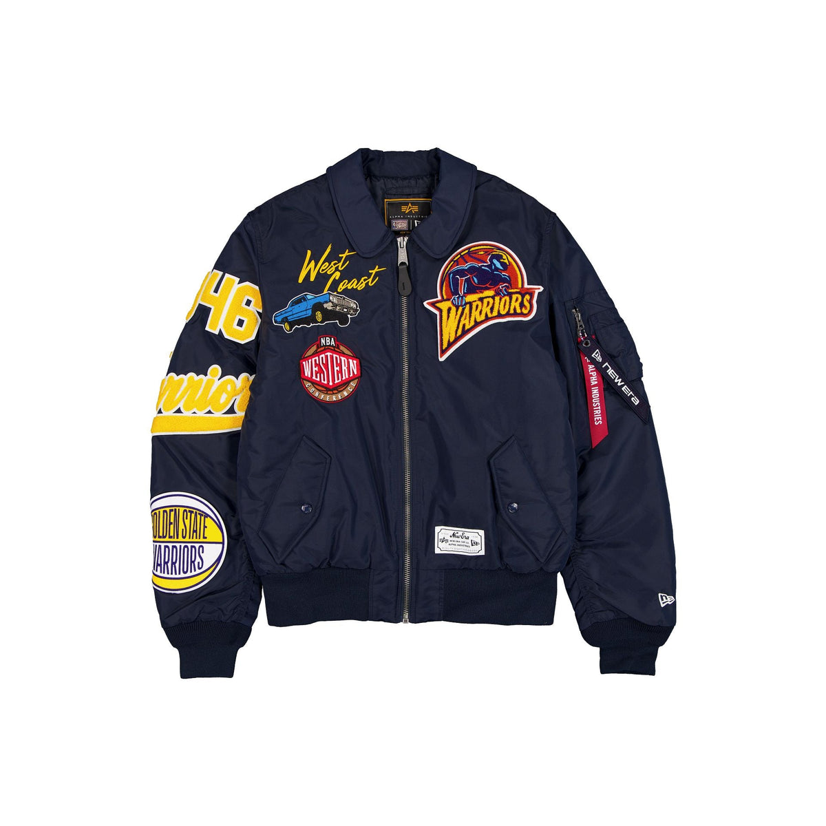 Alpha Industries x Golden State Warriors Hardwood Classics MA-1 Flight Jacket