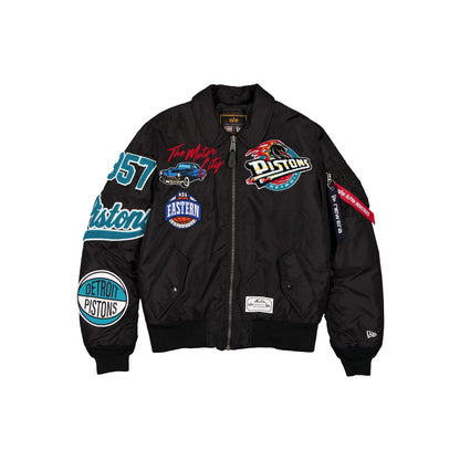 Alpha Industries x Detroit Pistons Hardwood Classics MA-1 Flight Jacket