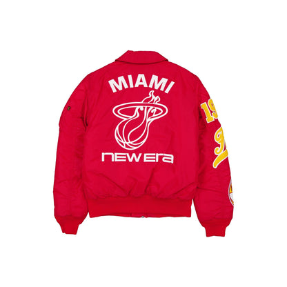 Alpha Industries x Miami Heat Hardwood Classics MA-1 Flight Jacket