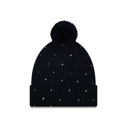 Houston Astros Women's Rhinestone Pom Knit Hat