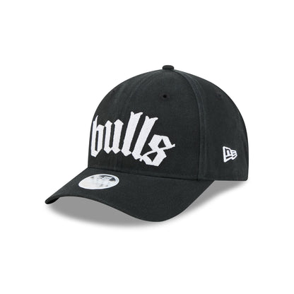 Chicago Bulls Gothic Font Women's 9FORTY M-Crown Snapback Hat