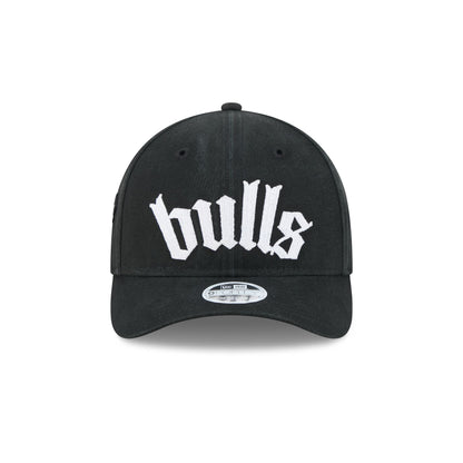 Chicago Bulls Gothic Font Women's 9FORTY M-Crown Snapback Hat