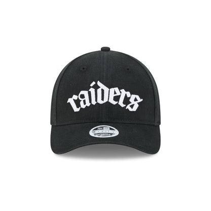 Las Vegas Raiders Gothic Font Women's 9FORTY M-Crown Snapback Hat