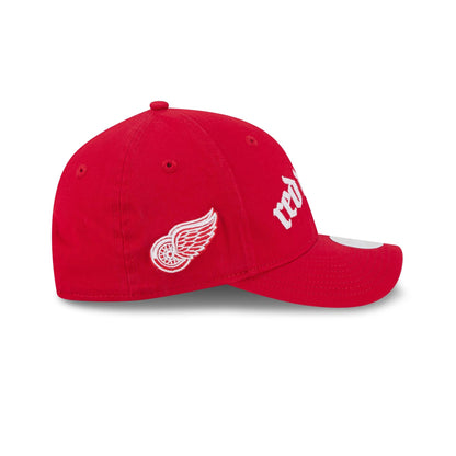 Detroit Red Wings Gothic Font Women's 9FORTY M-Crown Snapback Hat