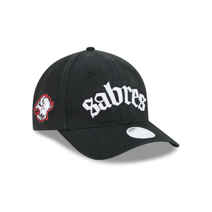 Buffalo Sabres Gothic Font Women's 9FORTY M-Crown Snapback Hat