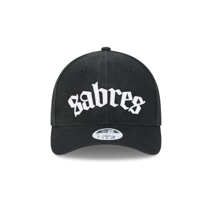 Buffalo Sabres Gothic Font Women's 9FORTY M-Crown Snapback Hat