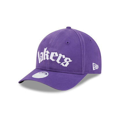 Los Angeles Lakers Gothic Font Women's 9FORTY M-Crown Snapback Hat