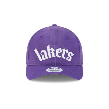Los Angeles Lakers Gothic Font Women's 9FORTY M-Crown Snapback Hat