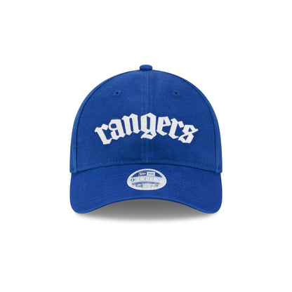 New York Rangers Gothic Font Women's 9FORTY M-Crown Snapback Hat