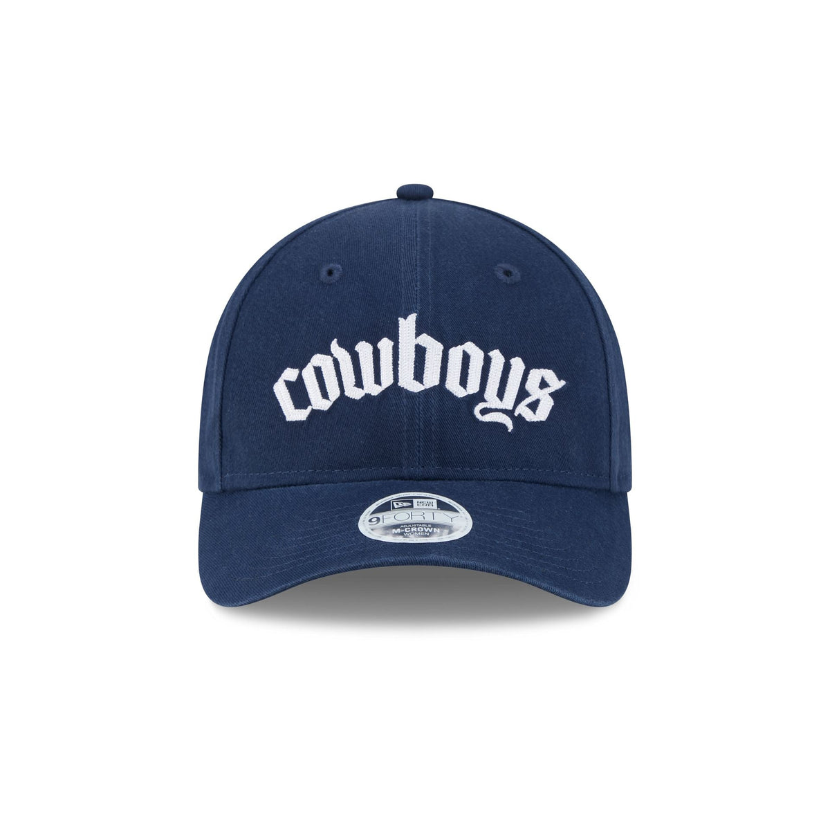 Dallas Cowboys Gothic Font Women's 9FORTY M-Crown Snapback Hat