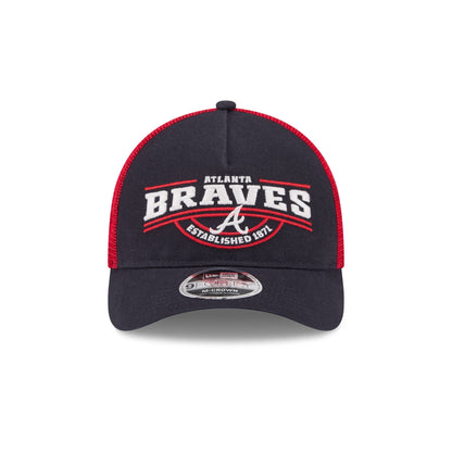 Atlanta Braves Classic 9FORTY M-Crown A-Frame Trucker Hat