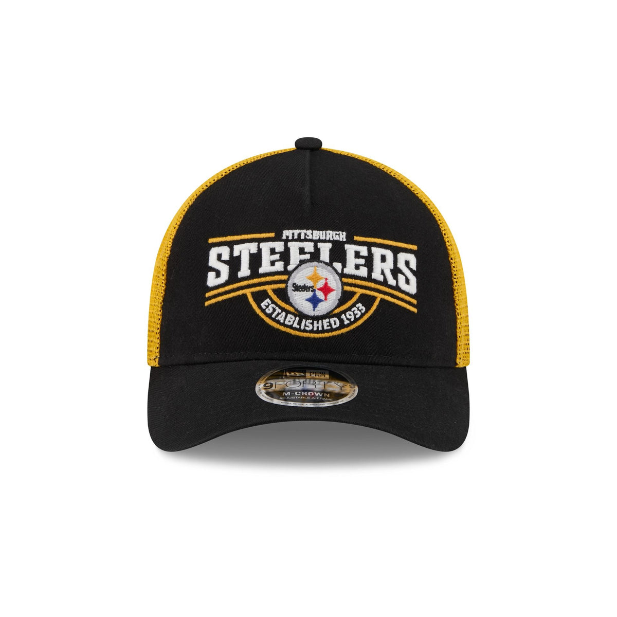 Pittsburgh Steelers Classic 9FORTY M-Crown A-Frame Trucker Hat