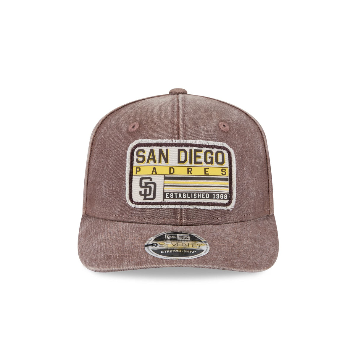 San Diego Padres Faded Patch 9SEVENTY Stretch-Snap Hat