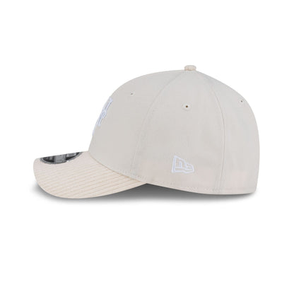 New York Mets Cream Corduroy Visor 9FORTY M-Crown Snapback Hat