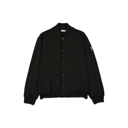 New Era Branded Cap Commuters Heritage Black Varsity Jacket