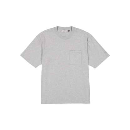 New Era Branded Alden II Heavyweight Heather Gray Pocket T-Shirt