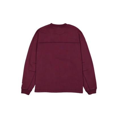New Era Branded Alden II Maroon Crewneck