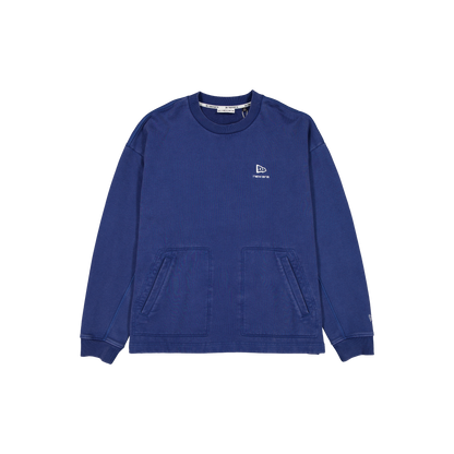 New Era Branded Alden II Carbon Navy Crewneck