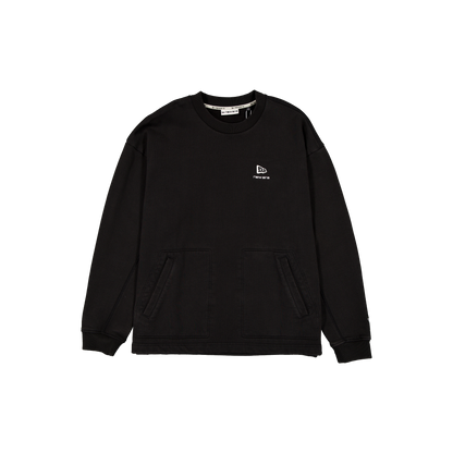 New Era Branded Alden II Black Crewneck