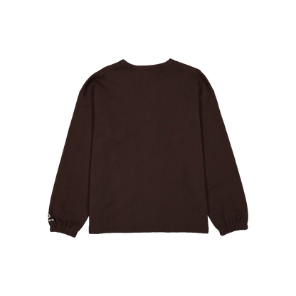 New Era Branded Alden Dark Brown Full-Zip Cardigan