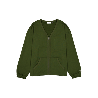 New Era Branded Alden Combat Moss Full-Zip Cardigan