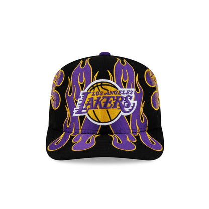 Nice Kicks x Los Angeles Lakers Y2K Flames 9FIFTY Original Fit Snapback Hat