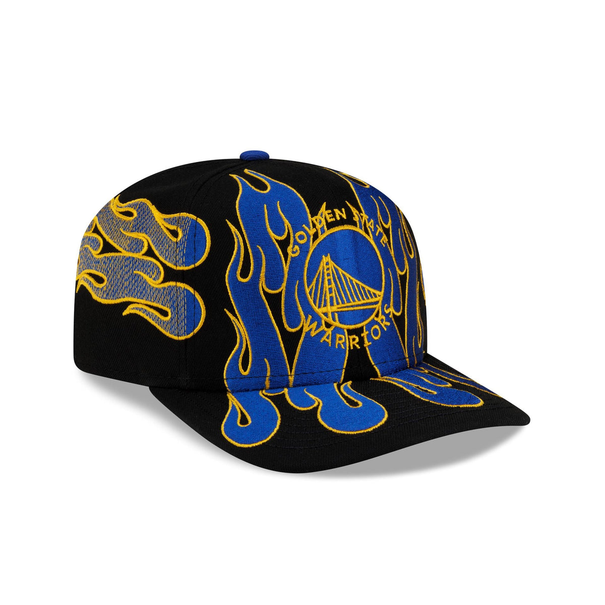 Nice Kicks x Golden State Warriors Y2K Flames 9FIFTY Original Fit Snapback Hat