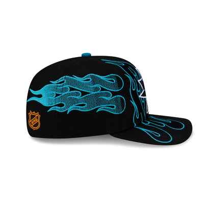 Nice Kicks x San Jose Sharks Y2K Flames 9FIFTY Original Fit Snapback Hat
