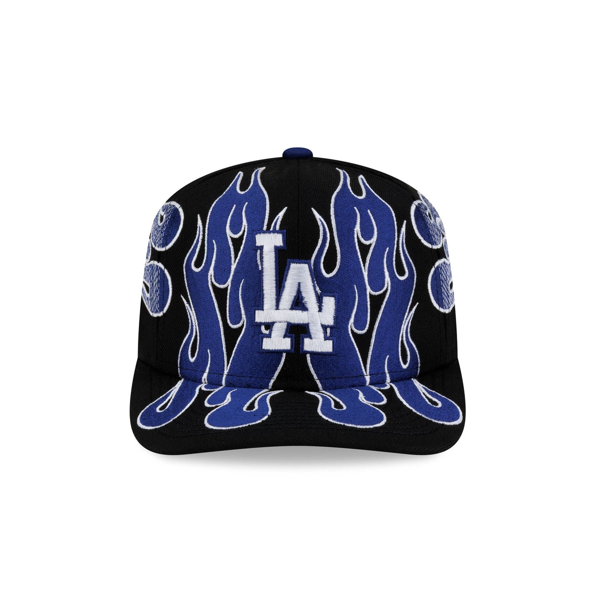 Nice Kicks x Los Angeles Dodgers Y2K Flames 9FIFTY Original Fit Snapback Hat