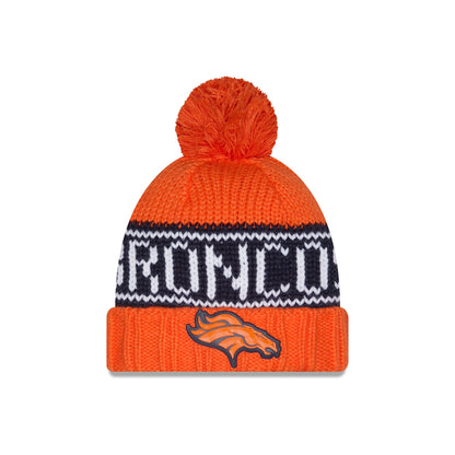 Denver Broncos 2026 Sideline Cold Weather Women's Pom Knit Hat