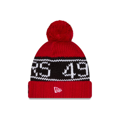 San Francisco 49ers 2026 Sideline Cold Weather Women's Pom Knit Hat