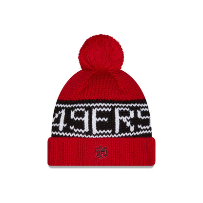 San Francisco 49ers 2026 Sideline Cold Weather Women's Pom Knit Hat