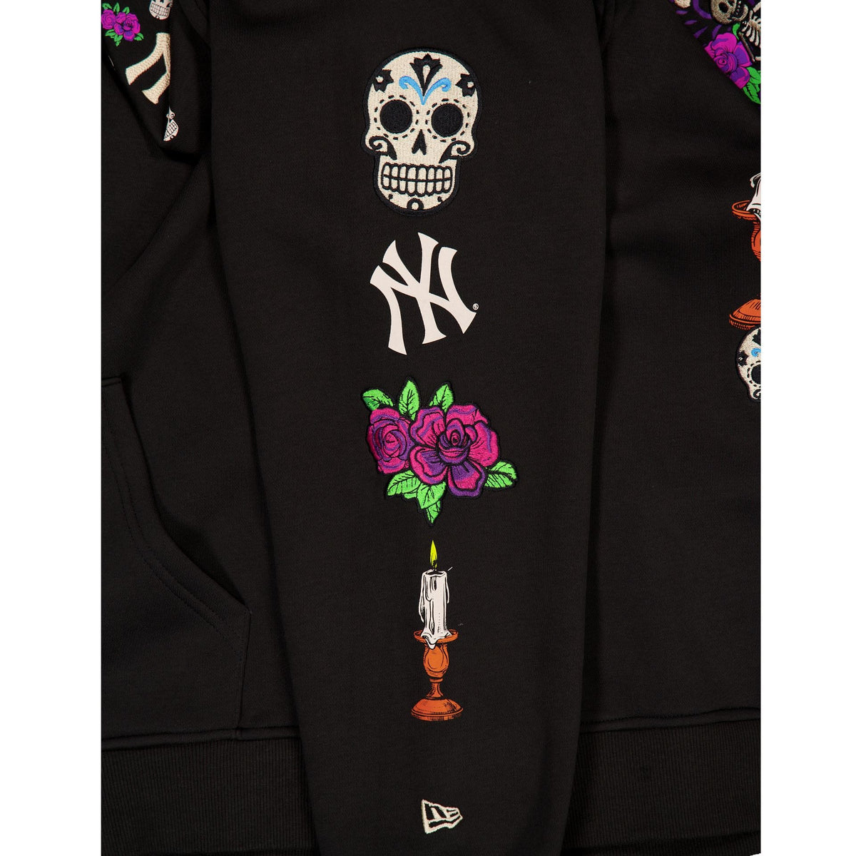 New York Yankees Day of the Dead Black Hoodie
