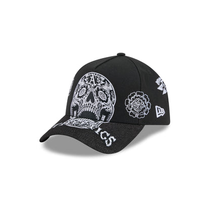 Athletics Day of the Dead Skull 9FORTY A-Frame Snapback Hat