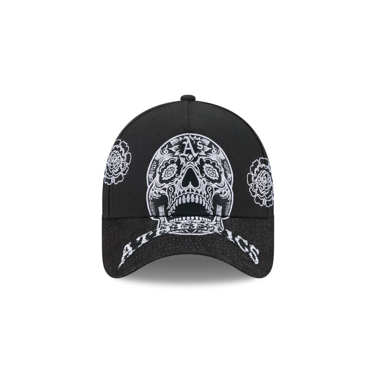 Athletics Day of the Dead Skull 9FORTY A-Frame Snapback Hat