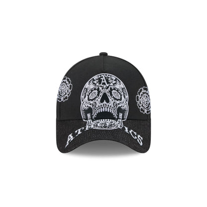Athletics Day of the Dead Skull 9FORTY A-Frame Snapback Hat