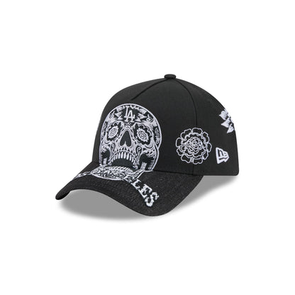 Los Angeles Dodgers Day of the Dead Skull 9FORTY A-Frame Snapback Hat