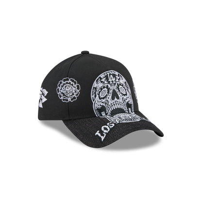 Los Angeles Dodgers Day of the Dead Skull 9FORTY A-Frame Snapback Hat