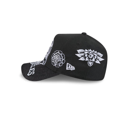 Los Angeles Dodgers Day of the Dead Skull 9FORTY A-Frame Snapback Hat