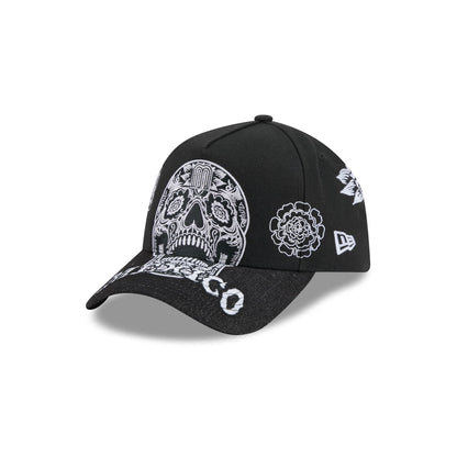 Mexico Baseball Day of the Dead Skull 9FORTY A-Frame Snapback Hat