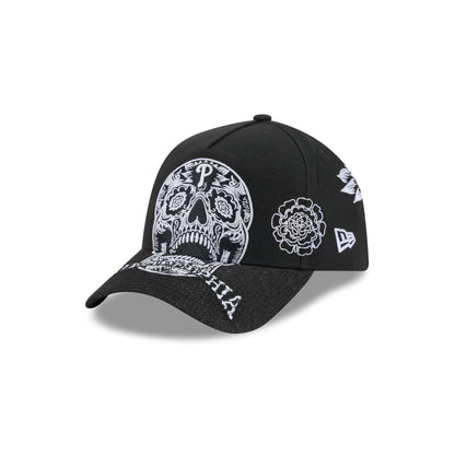 Philadelphia Phillies Day of the Dead Skull 9FORTY A-Frame Snapback Hat