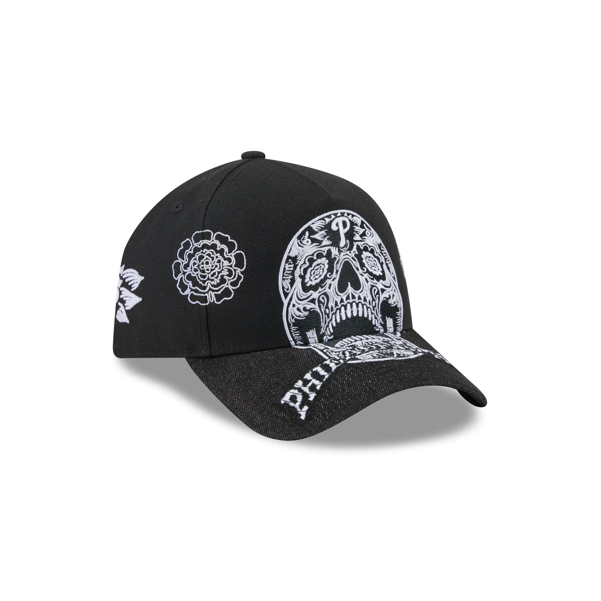 Philadelphia Phillies Day of the Dead Skull 9FORTY A-Frame Snapback Hat