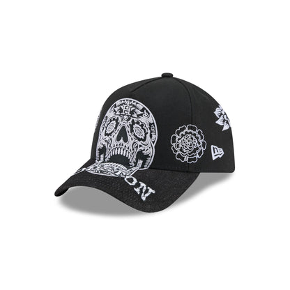 Houston Astros Day of the Dead Skull 9FORTY A-Frame Snapback Hat