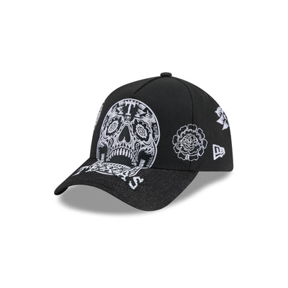 Texas Rangers Day of the Dead Skull 9FORTY A-Frame Snapback Hat