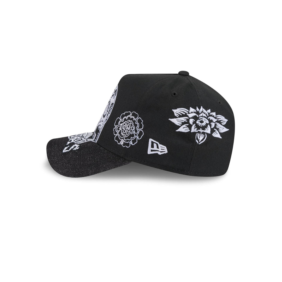 Texas Rangers Day of the Dead Skull 9FORTY A-Frame Snapback Hat