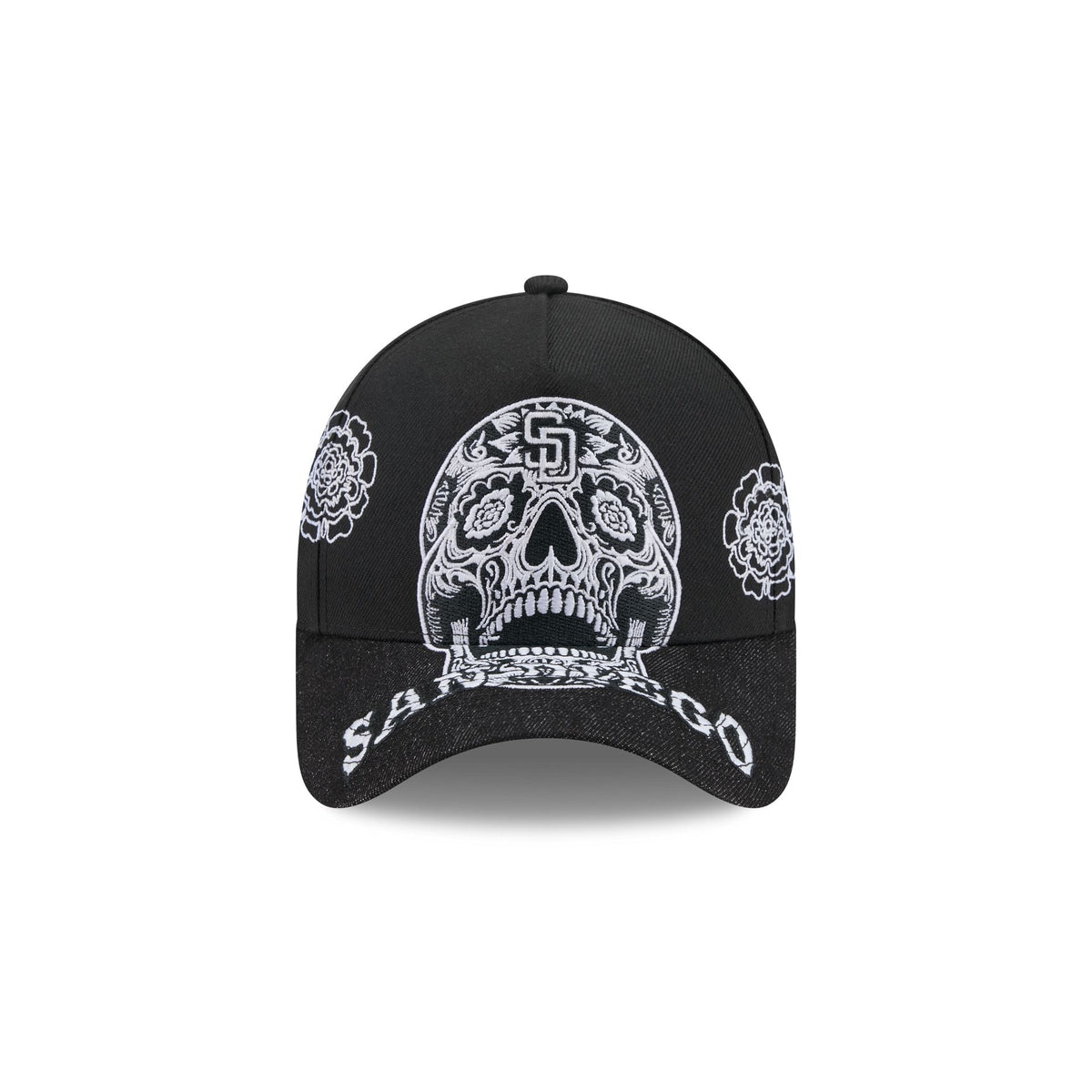 San Diego Padres Day of the Dead Skull 9FORTY A-Frame Snapback Hat